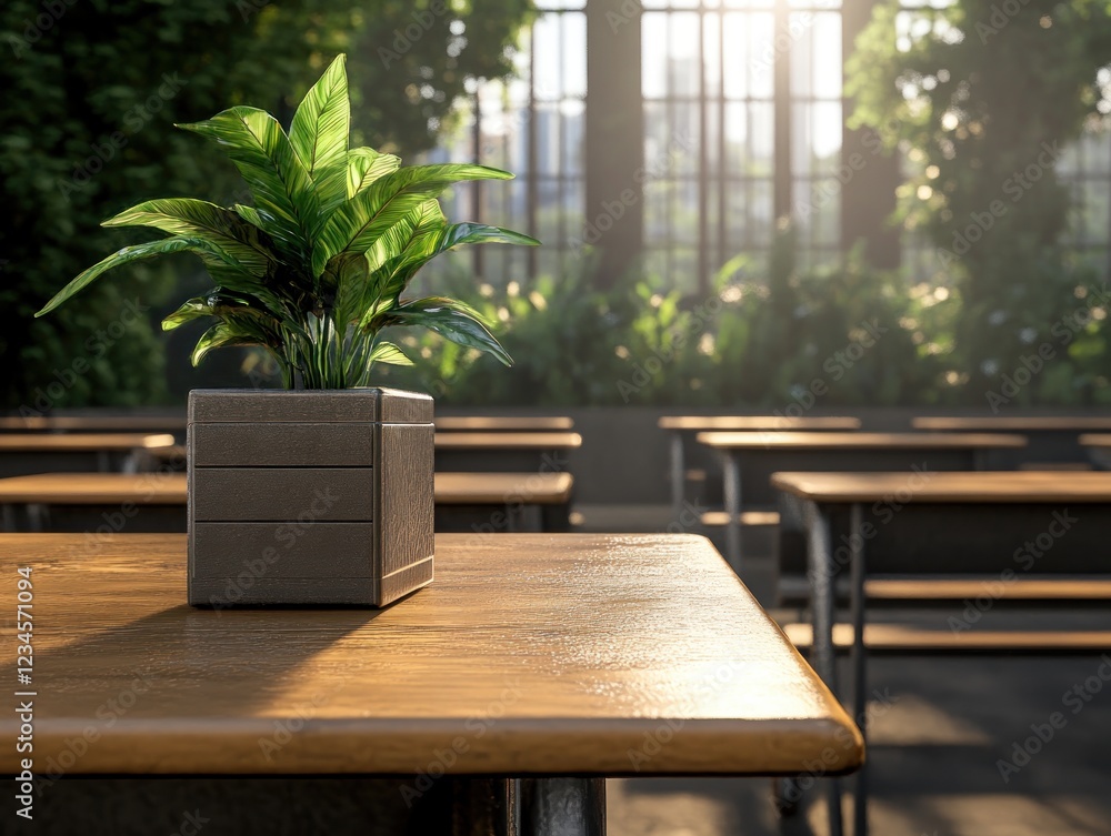Poster explore innovative digital learning spaces where students utilize cutting-edge voice assistants and 