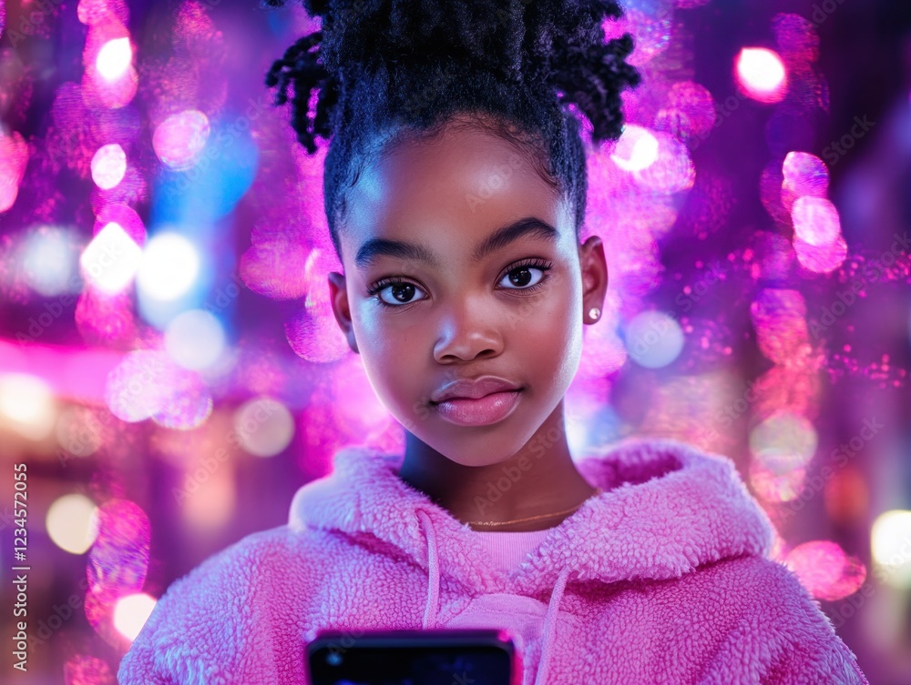 Poster explore the future of education with futuristic mobile learning this young student interacts with a 