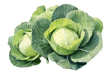 Obraz premium Cabbage vegetable plant food.