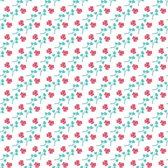 	Lovely pattern design with flowers and hearts.