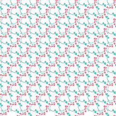 	Lovely pattern design with flowers and hearts.