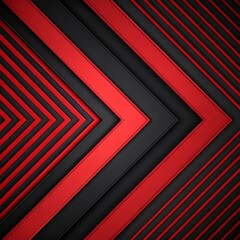 Minimal red and black striped abstract geometric background. High contrast tech vector design