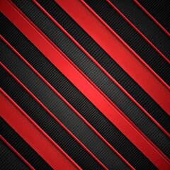 Minimal red and black striped abstract geometric background. High contrast tech vector design