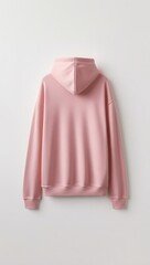 Back side of Vibrant Pink Hoodie with a Sleek Fit – A Must-Have Apparel Piece for Fashion Campaigns and Lifestyle Promotions
