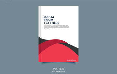 Fototapeta premium Advertisement for magazine book design web page banner travel brochure template cover annual report.