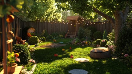 A game of hide-and-seek turns even the smallest backyard into a world of adventure.