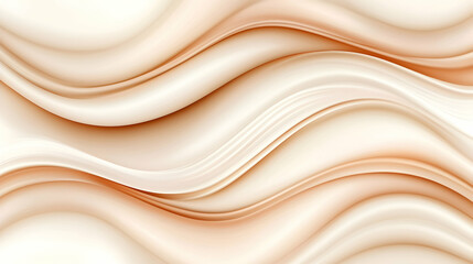Abstract beige and white wave pattern, fluid design, background texture, website banner