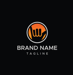 Fototapeta premium Unique Hand Gesture Monogram Logo 