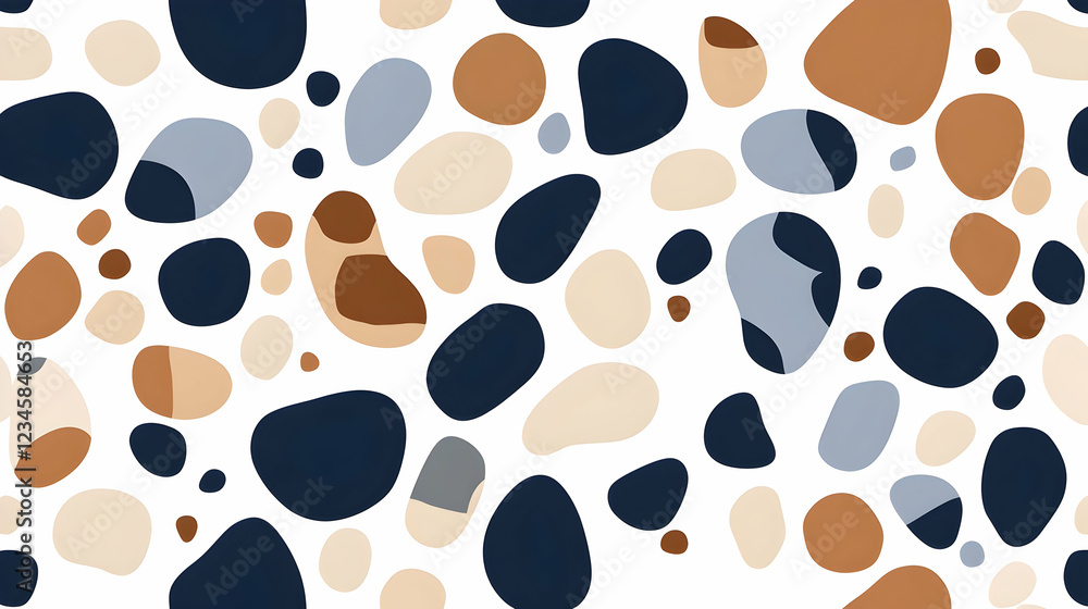 Poster abstract pebble pattern background design for textile, website, or print