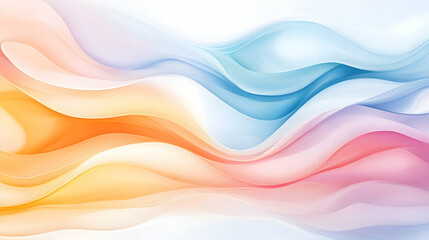 Abstract pastel wave background design; perfect for websites, presentations, or marketing materials