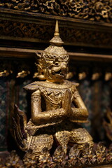 Fototapeta premium Garuda statue in the Bangkok Museum, Thailand, which attracts many visitors and photographers. Photo taken on April 23, 2022.