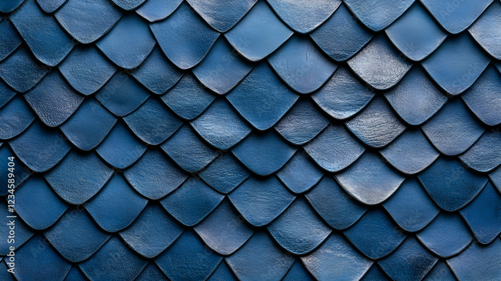 Poster blue scale texture background; seamless pattern, design element