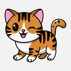 Cute cartoon cat
