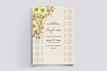 BRIDAL SHOWER FLORAL INVITATION TEMPLATE
