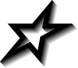 Fototapeta premium star elements for icon, for apparel, street wear, street art y2k style, 2000s, 90s, 80s, 70s