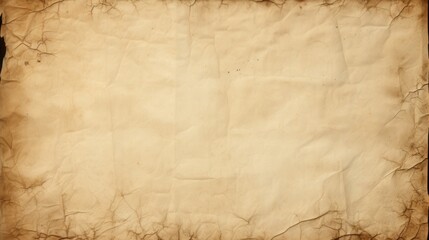 Obraz premium Grunge Texture of Empty Creased Paper with Torn Edges and Natural Aging Characteristics Suitable for Various Creative Projects