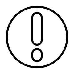 alert circle vector icon