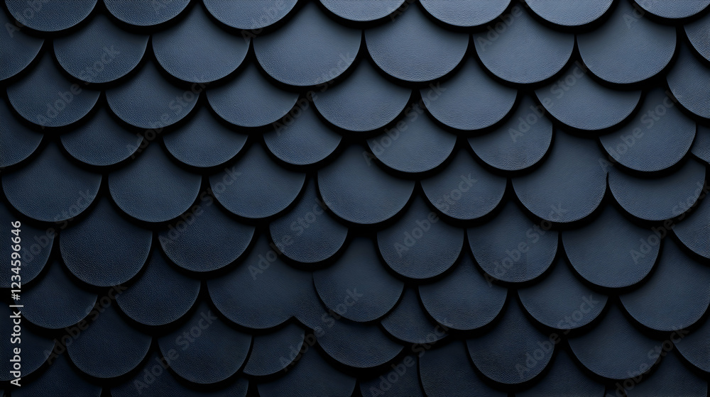 Poster dark blue scale pattern texture; abstract background for design