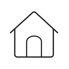 home icon on a white background