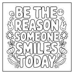 Motivational Quotes Bold & Easy Coloring Book For Kids and Adults