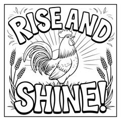 Motivational Quotes Bold & Easy Coloring Book For Kids and Adults