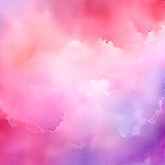Obraz premium Abstract Watercolor Wash in Pink, Purple, and White