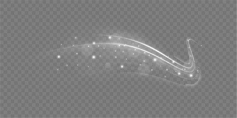 Vector glowing lines air flow effect. Speed connection background. Expressway, car headlight effect. Speed connection vector background. Png, line, blur, beam, ray, abstract, energy, pack, effect.