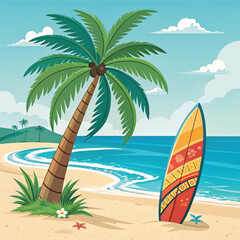 palm tree vector illustration