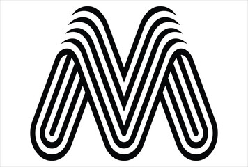 Elegant Letter M logo Vector Template Initial Letter M Logo Design. Creative And Modern M logo