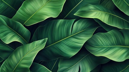 A close up of green leaves with a mood of serenity and calmness