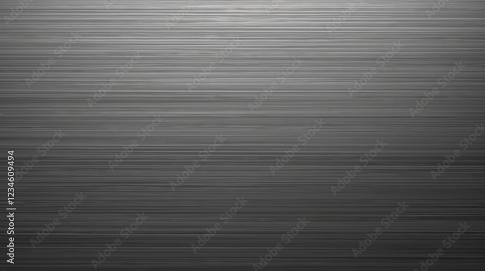 Poster horizontal brushed steel texture in dark gray color with subtle lines and depth for use in modern de