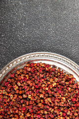 pepper Sichuan spice pepper peas fresh tasty food gourmet food background on the table rustic food top view copy space