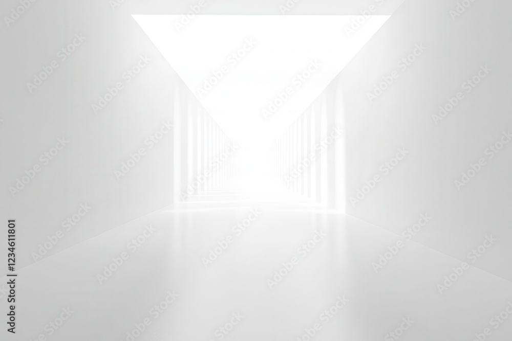 Wall mural ethereal white gradient with subtle noise texture, minimalist design, soft diffused lighting