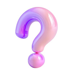 FAQ Icon Question Mark Help Support Information Frequently Asked Questions Graphic Design Element, 3D design, Transparent Background, PNG