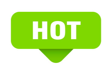 hot sticker. hot sign on transparent background