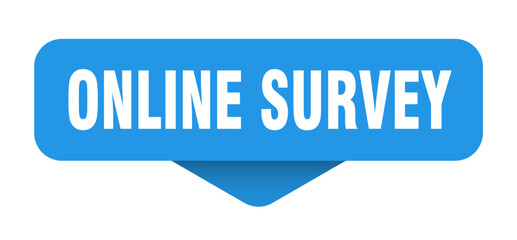 online survey sticker. online survey sign on transparent background