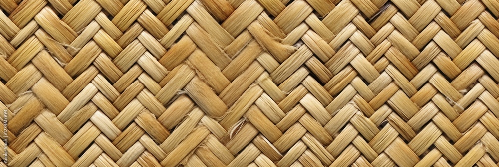 Poster woven texture of reeds showcasing natural patterns and warm tones in a detailed background ideal for