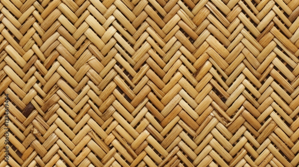 Poster textured woven reeds pattern with natural shades in intricate design suitable for various creative p
