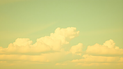 retro sky pattern on old paper texture. raster halftone vintage clouds.. Generative AI