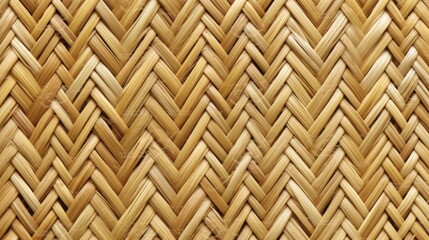 Naklejka premium Textured Woven Reeds Background in Natural Tan and Brown Hues for Creative Projects and Design Elements