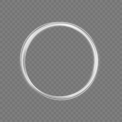 Curve light effect of silver line. Png luminous silver circle. Light silver pedistal, podium, platform, table. To center a bright flash, png, effect, wave,neon,line.