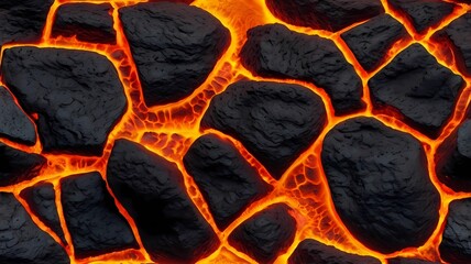 The surface of the lava-hot seamless. art