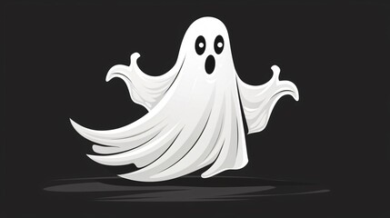 Hand-Drawn Halloween Ghost Clip Art: A Spooktacular Addition to Your Digital Needs