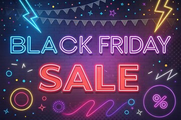 Design Black Friday Poster for advertising, banners, leaflets, Sale discount and flyers.