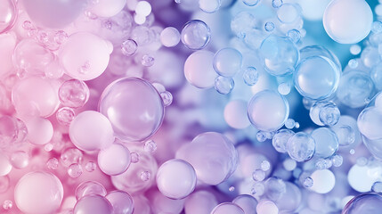 Pastel bubbles float, abstract background, colorful spheres, design element