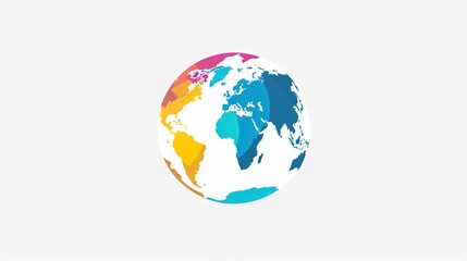 Stunning Earth-Shaped Icon: A Dynamic Visual Element for Your Creative Projects