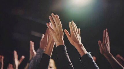 Happy team celebrates success with high fives, creating a positive and productive work environment.