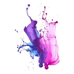 Fototapeta premium PNG Color Explosion Against Transparent Background for Creative Design, Artistic Promotion, or Vibrant Visual Projects