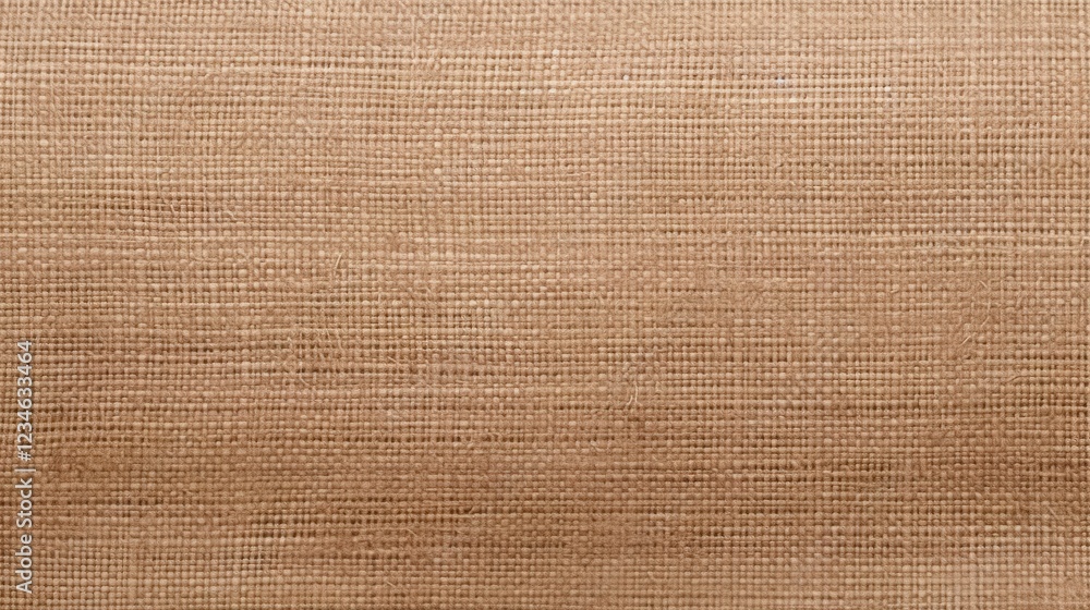 Poster natural jute fabric texture with woven pattern ideal for background use in crafts, design projects, 