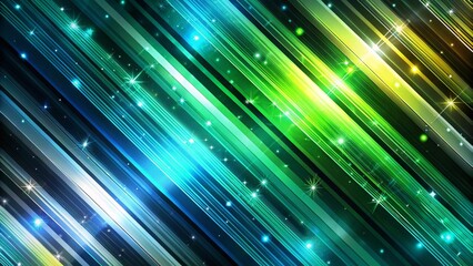 Black dark blue green emerald petrol teal lime yellow white abstract background. Color gradient ombre blend. Line stripe. Bright light flash glow glitter neon metallic. Noise grain mesh. Christmas.